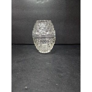 Fostoria American Clear Berry Dessert‎ Bowls, Set of 2, Cubism Round Bowl, 2.5"